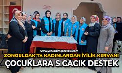 Zonguldak’ta kadınlardan iyilik kervanı: Çocuklara sıcacık destek