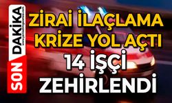 Zirai ilaçlama krize yol açtı: 14 işçi zehirlendi