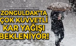 Zonguldak dikkat: Meteoroloji kar yağışı için gün verdi!
