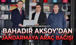 Bahadır Aksoy'dan jandarmaya araç bağışı