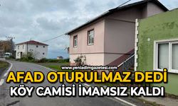 AFAD  oturulmaz dedi: Köy camisi imamsız kaldı