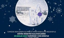 Bartın Üniversitesi'nde eğitime kar engeli