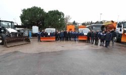 Belediye karla mücadelede hazır kıta