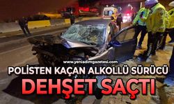 Polisten kaçan alkollü sürücü kaza yapınca yakalandı