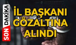 İl Başkanı gözaltına alındı