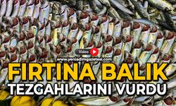 Fırtına balık tezgahlarını vurdu