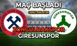 Zonguldakspor-Giresunspor maçı başladı