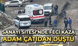 Sanayi sitesinde feci kaza: Çatıdan düşen adam hastanelik oldu