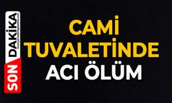 Cami tuvaletinde acı ölüm