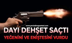 Cani dayı yeğeni ve eniştesini vurdu