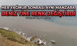 Her yağmur sonrası aynı manzara: Zonguldak’ta deniz yine renk değiştirdi
