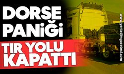 Dorse paniği: TIR yolu kapattı