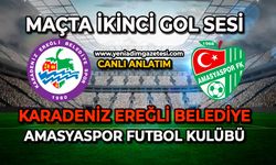 Kdz.Ereğli Belediyespor, Amasyaspor karşılaşmasında ikinci gol sesi geldi