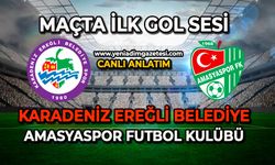 Kdz.Ereğli Belediyespor, Amasyaspor karşılaşmasında ilk gol sesi geldi