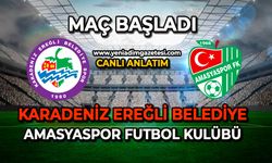 Kdz.Ereğli Belediyespor, Amasyaspor karşılaşması başladı