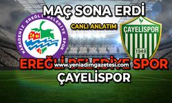 Çayelispor- Ereğli Belediyespor maçı sona erdi