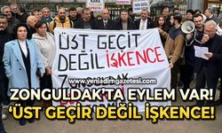 Zonguldak'ta eylem var: ”Üst geçit değil işkence”
