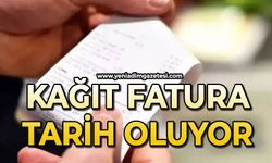 Kağıt fatura tarih oluyor