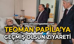 Teoman Papila’yı ziyaret ettiler: Geçmiş olsun dileklerini ilettiler