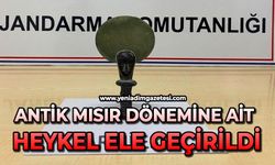 Antik Mısır dönemine ait heykel ele geçirildi