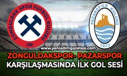 Zonguldakspor-Pazarspor karşılaşmasında ilk gol sesi