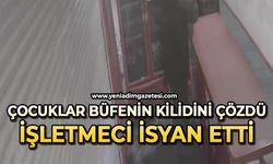 Çocuklar büfenin kilidini çözdü: İşletmeci isyan etti