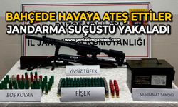 Bahçede havaya ateş ettiler: Jandarma suçüstü yakaladı