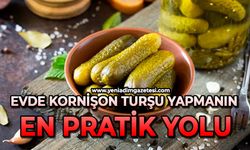 Evde kornişon turşu yapmanın en pratik yolu