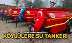 Köylülere su tankeri