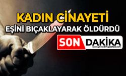 Kadın cinayeti: Eşini bıçaklayarak öldürdü