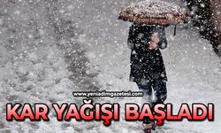 Kar yağışı başladı