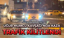 Uğur Mumcu Kavşağı’nda kaza: Trafik kilitlendi