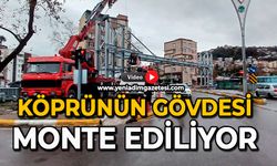 Köprünün gövdesi monte ediliyor