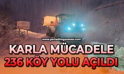 Karla mücadele: 236 köy yolu açıldı
