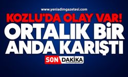 Kozlu'da olay var! Ortalık bir anda karıştı