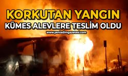 Korkutan yangın: Kümes alevlere teslim oldu