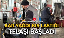 Kar yağdı, kış lastiği telaşı başladı
