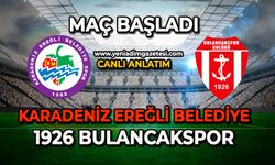 Karadeniz Ereğli Belediyespor, 1926 Bulancakspor karşılaşması başladı