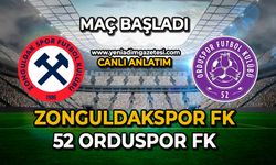 Zonguldakspor, 52 Orduspor karşılaşması başladı