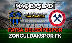 Fatsa Belediyespor, Zonguldakspor karşılaşması başladı