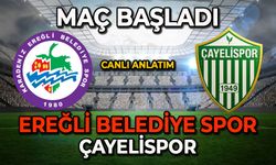 Çayelispor- Ereğli Belediyespor maçı başladı