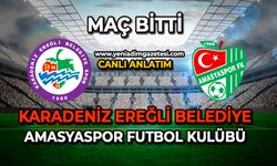Kdz.Ereğli Belediyespor, Amasyaspor karşılaşması sona erdi