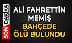 Ali Fahrettin Memiş bahçede ölü bulundu