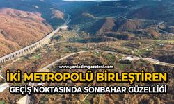 İki metropolü birleştiren geçiş noktasında sonbahar güzelliği