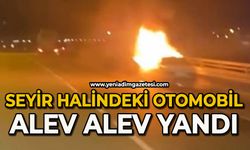 Seyir halindeki otomobil alevlere teslim oldu