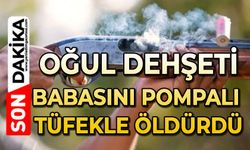 Babasını pompalı tüfekle vurup öldürdü