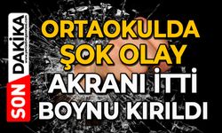 Ortaokulda şok olay: Akranı itti, boynu kırıldı