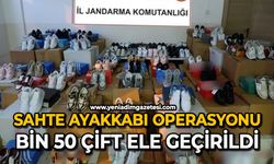 Sahte ayakkabı operasyonu: Bin 50 çift ele geçirildi