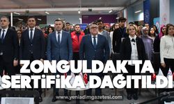 Zonguldak'ta sertifika dağıtıldı