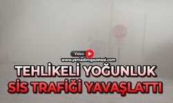 Tehlikeli yoğunluk: Sis trafiği yavaşlattı